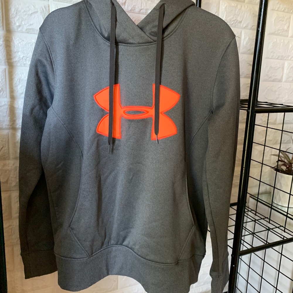 Bright orange medium Under Armour hoodie